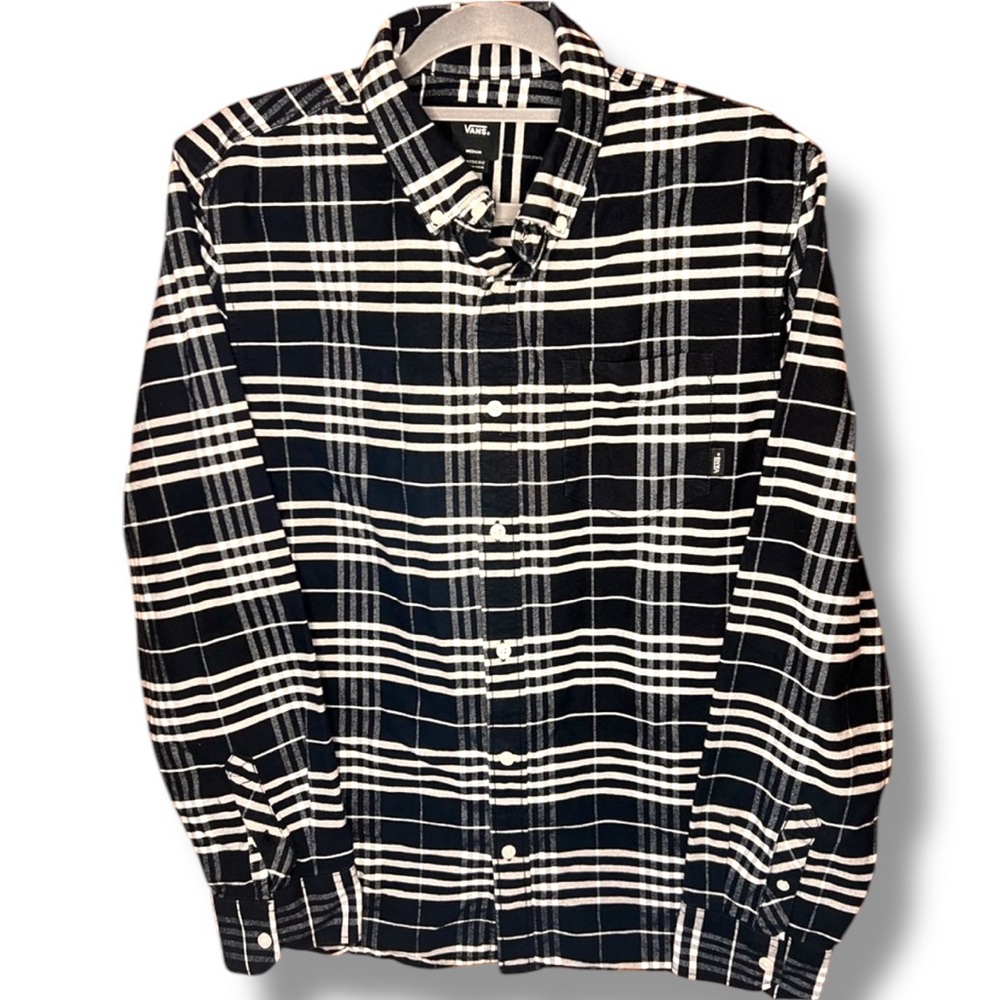 Vans Driftwood Flannel Shirt
100% cotton buttondown mixed plaid flannel MED